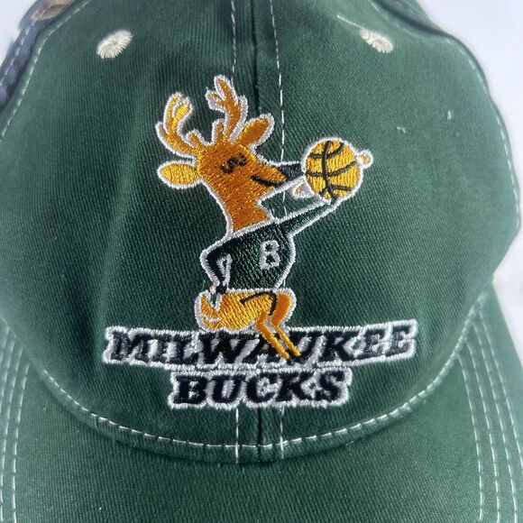 SkyHigh Milwaukee Bucks NBA Basketball Hat Cap BMO Harris Bank #8 Adjustable - Picture 7 of 11